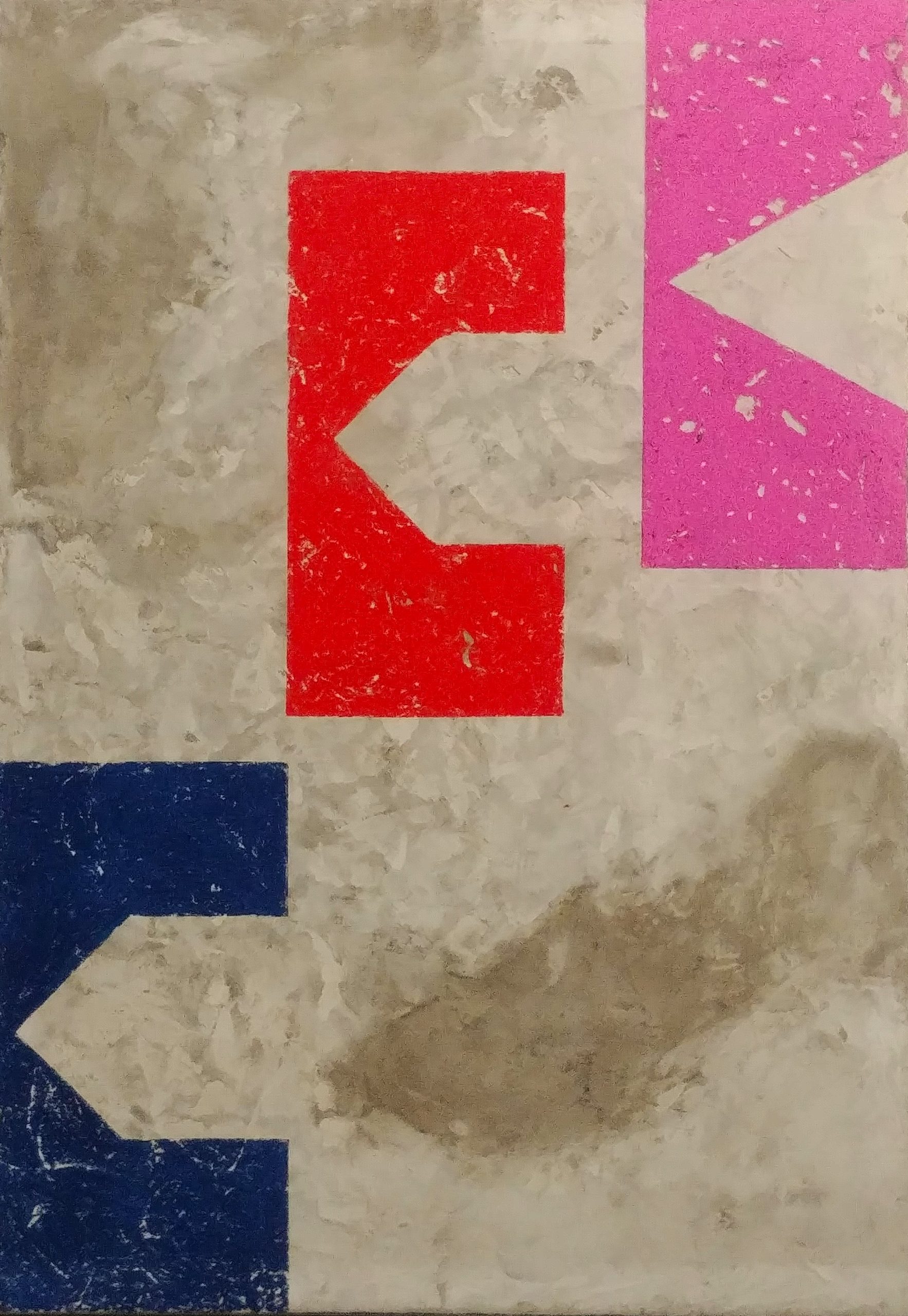 Scaraman-tic, Rbanismi, cementizi + pastelli n. 1 77,5 x 111